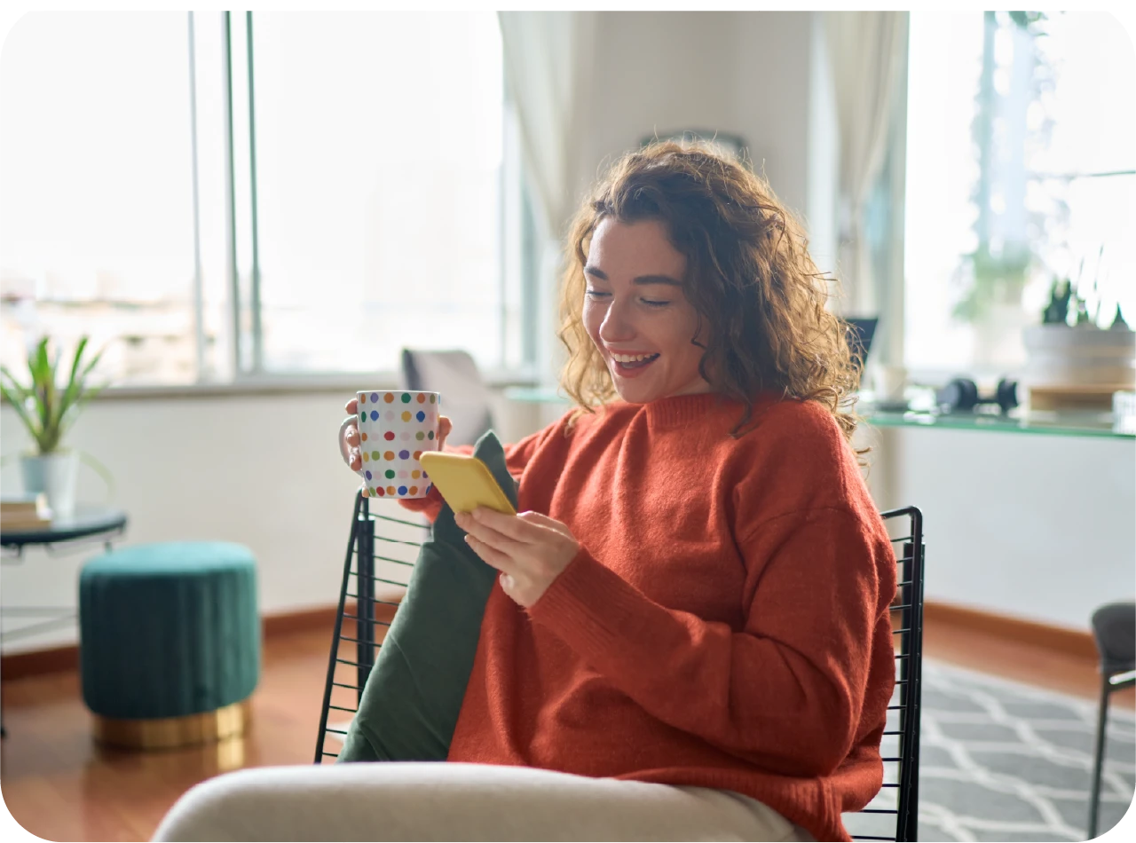 Woman in chair